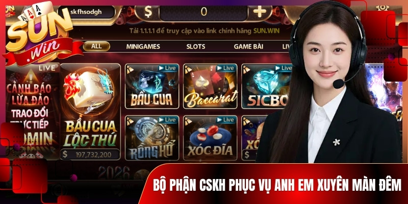 Bộ phận CSKH phục vụ anh em xuyên màn đêm